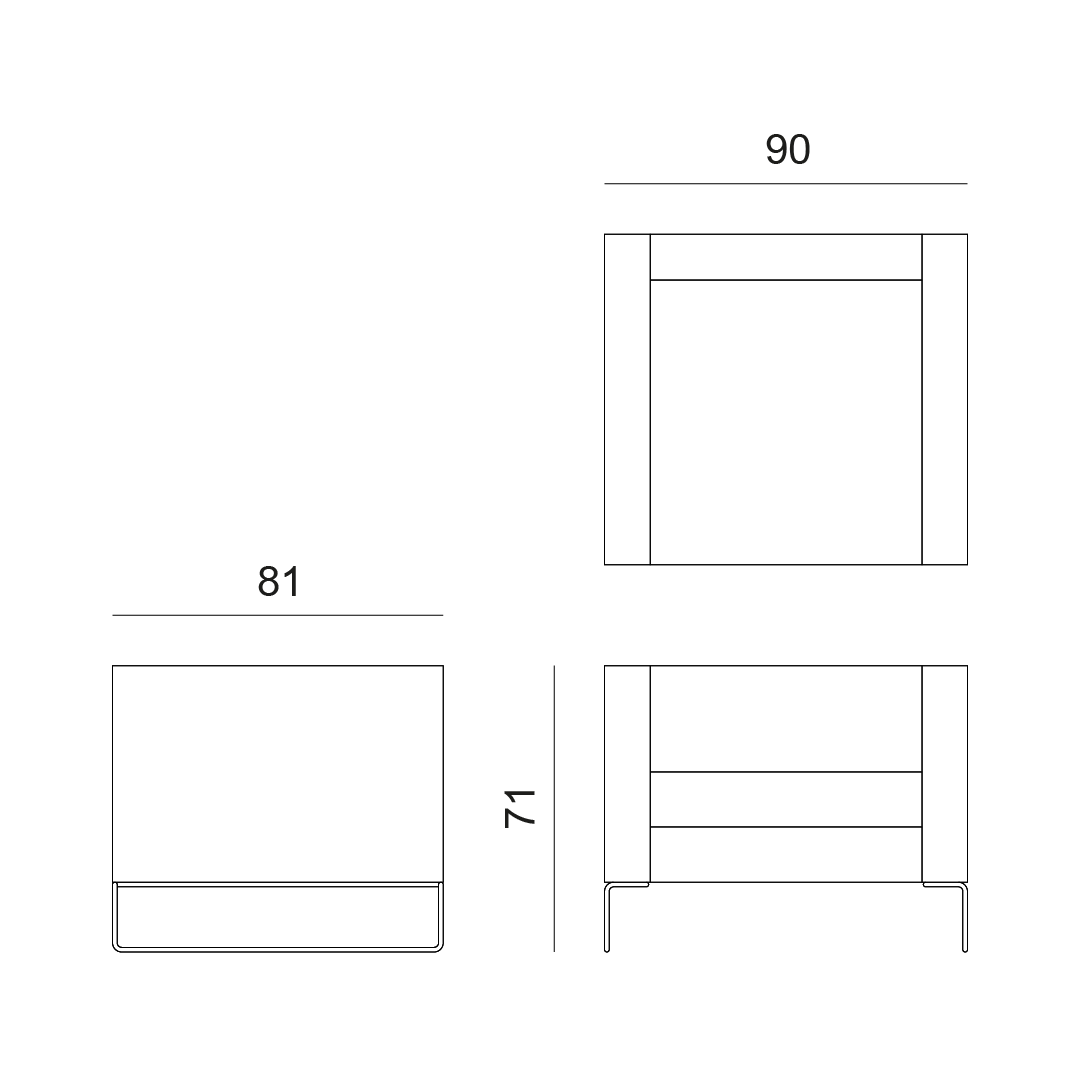 disegno divano contract