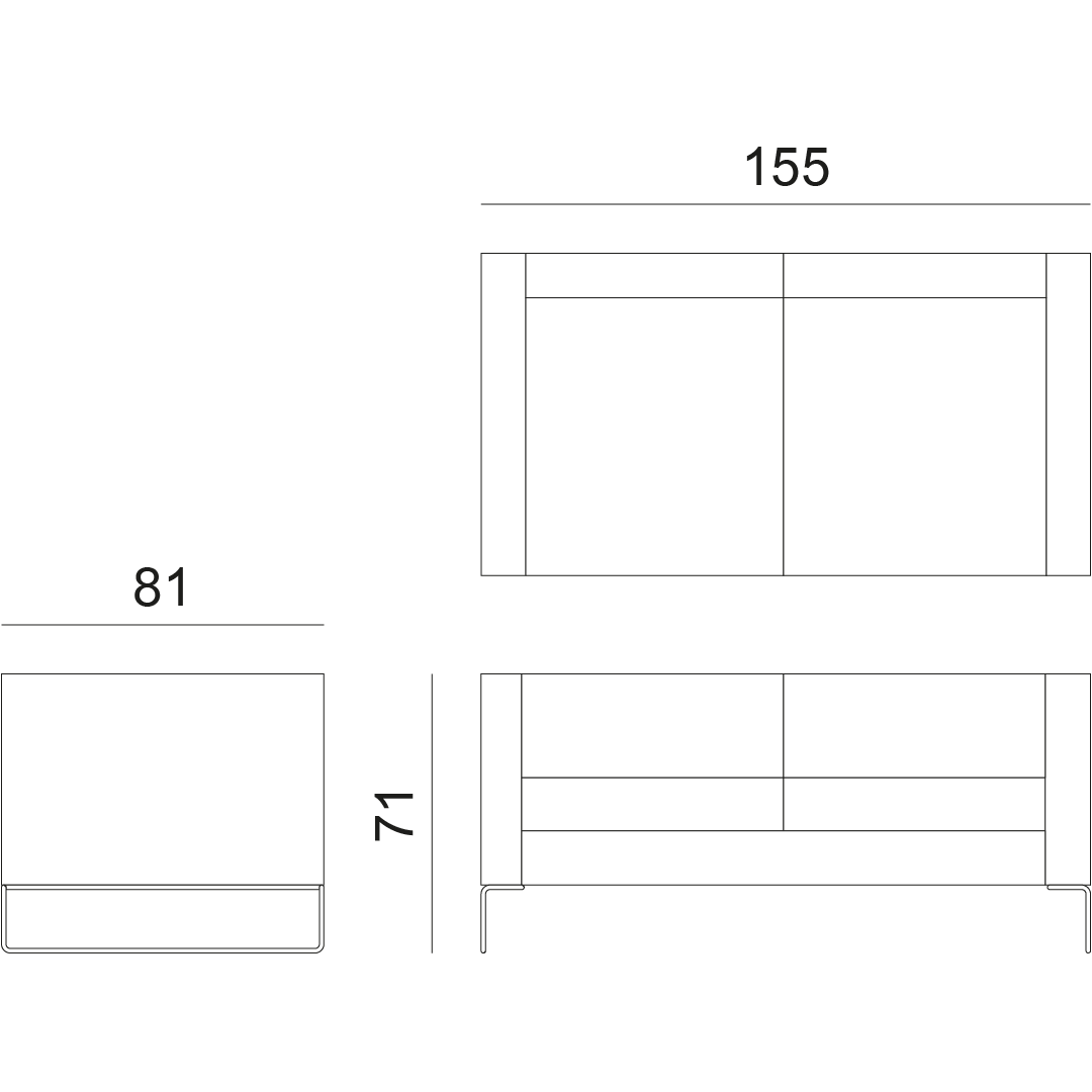 disegno divano contract