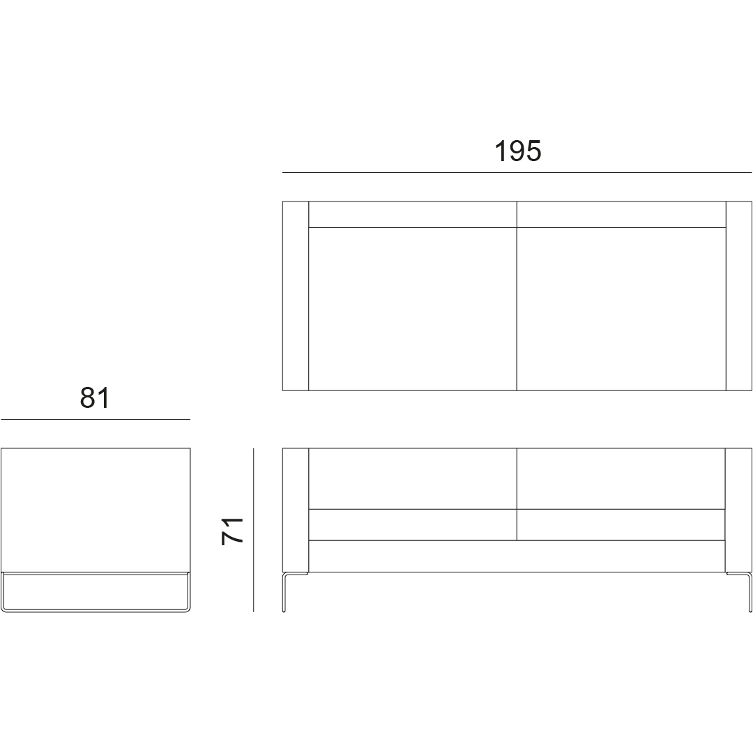 disegno divano contract