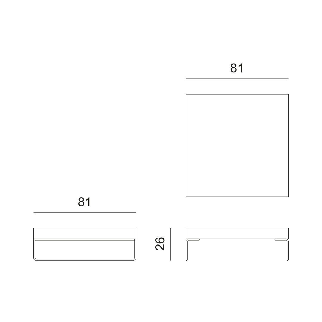 disegno tavolino divano contract