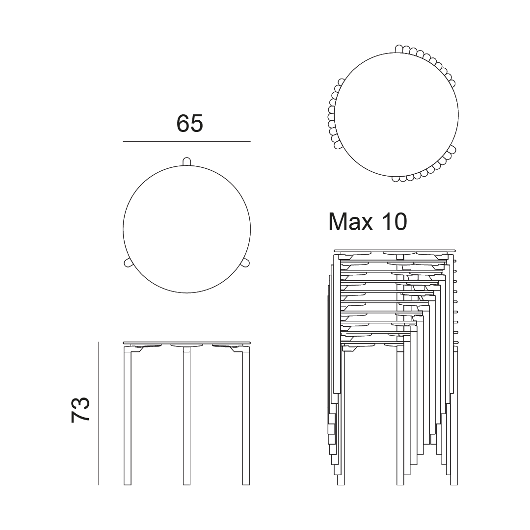 disegno tecnico tavolo felix