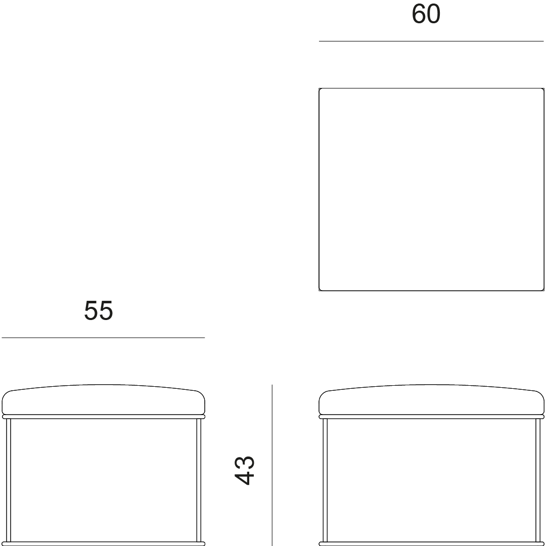 disegno panca per interni