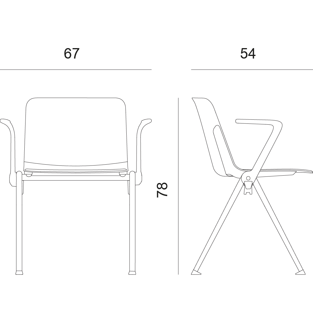 disegno tecnico seduta kate